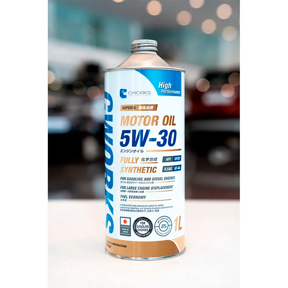 Dầu nhờn động cơ xăng_diesel CWORKS SP_GF- 6A 5W-30 4L Nhật Bản (2).webp
