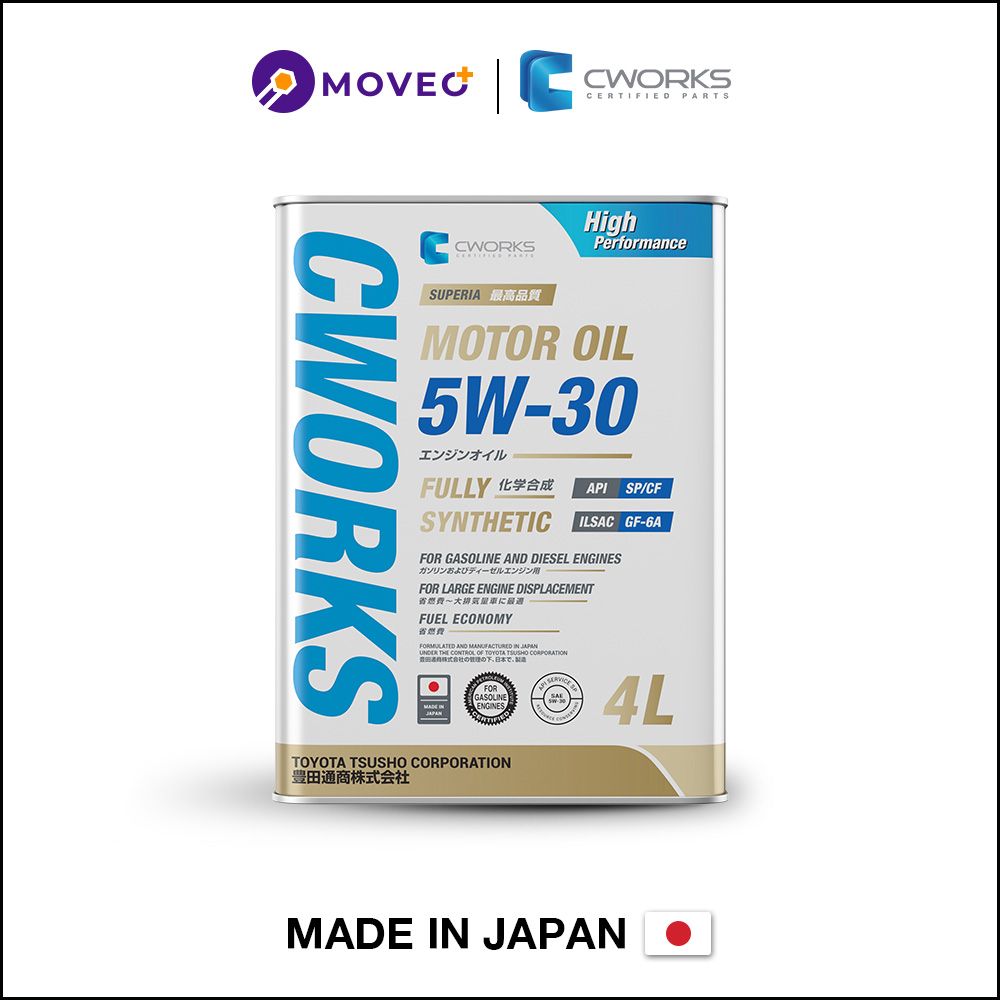 DẦU NHỚT ĐỘNG CƠ CWORKS 5W-30 SP/GF-6A (CF Performance) - NHẬT BẢN (CAN 4L) 