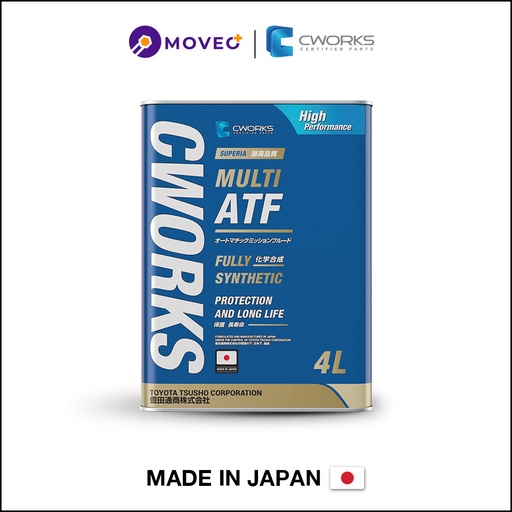 [00021323] NHỚT HỘP SỐ TỰ ĐỘNG ATF CWORKS - NHẬT BẢN (CAN 4L) 